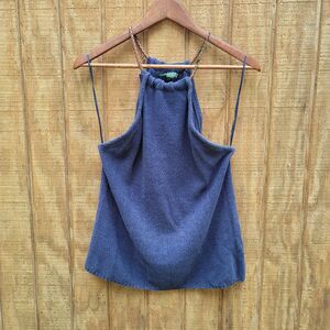 Lauren Ralph Lauren Exclusive Navy Knit Sleeveless Sweater Womens Size L